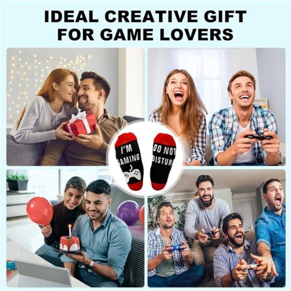 Easter Basket Stuffers Stocking Stuffers Funny Gamer Socks - Picture 7 of 8